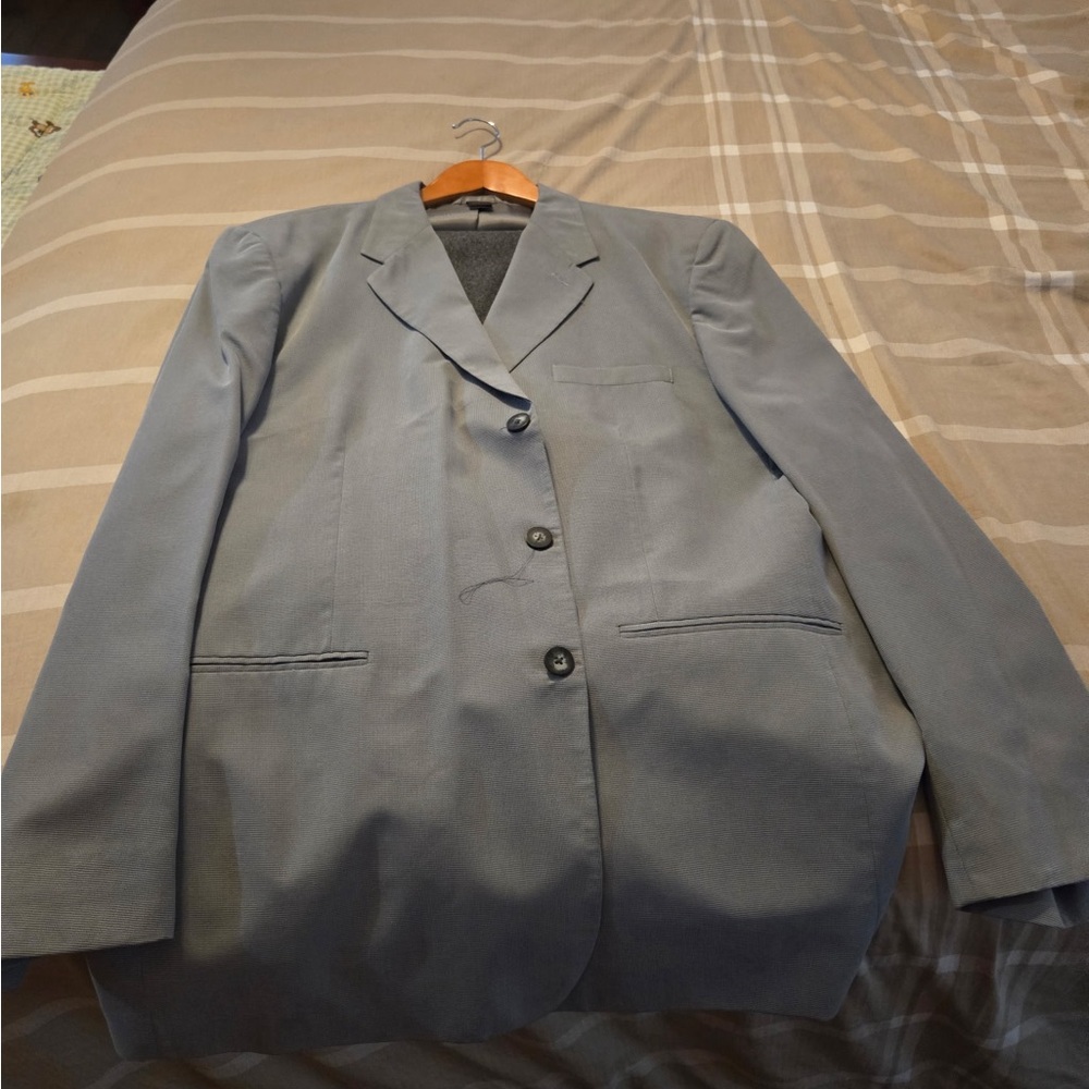 Men's Elegant Gray Suit Jacket